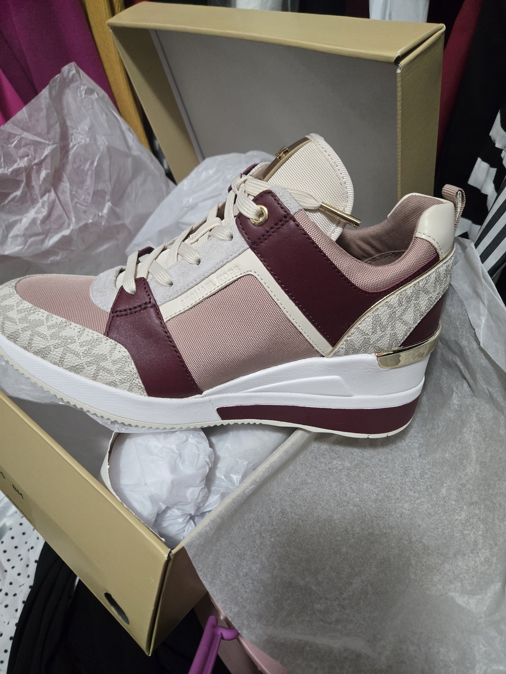 Michael Kors Georgie Trainer Tech Canvas - Fawn/Neutral
